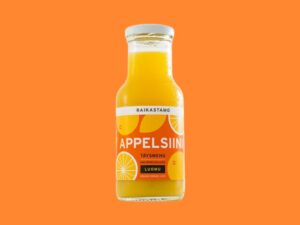 Raikastamon luomu appelsiinituoremehupullo 0,25 l